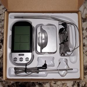 NIB-Wireless Remote BBQ Smoker Meat Thermometer